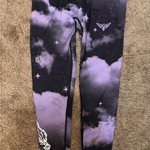 Women’s Darc sport Purple Cloud Print Leggings